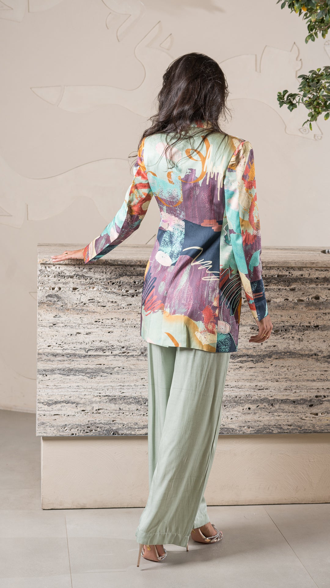 Coffee Overlap Trouser / teffany