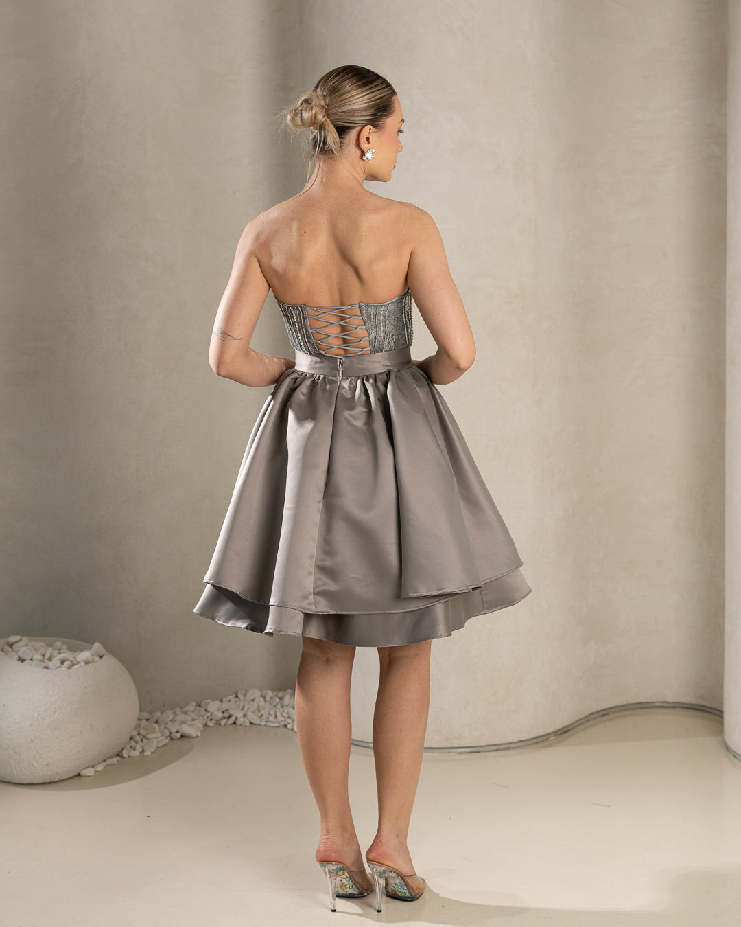 Dream Embroidery Gown / Gray