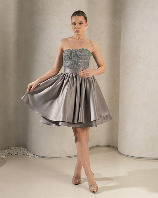 Dream Embroidery Gown / Gray