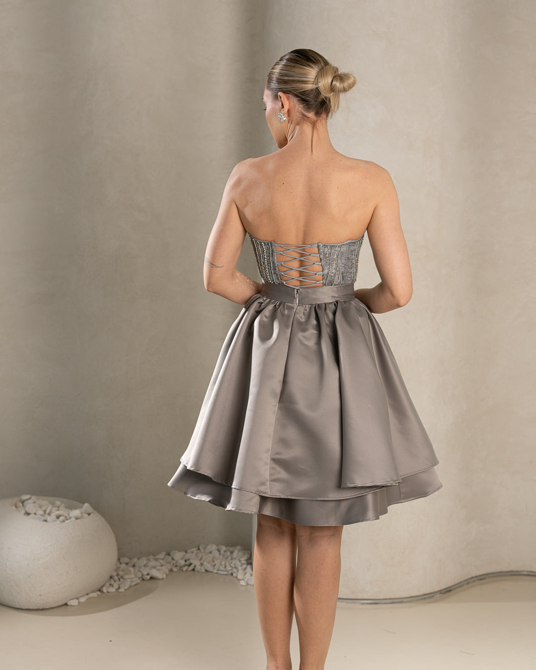 Dream Embroidery Gown / Gray