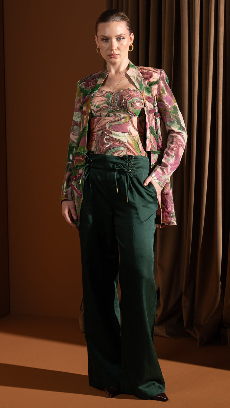 Muse Flow Pants In Green