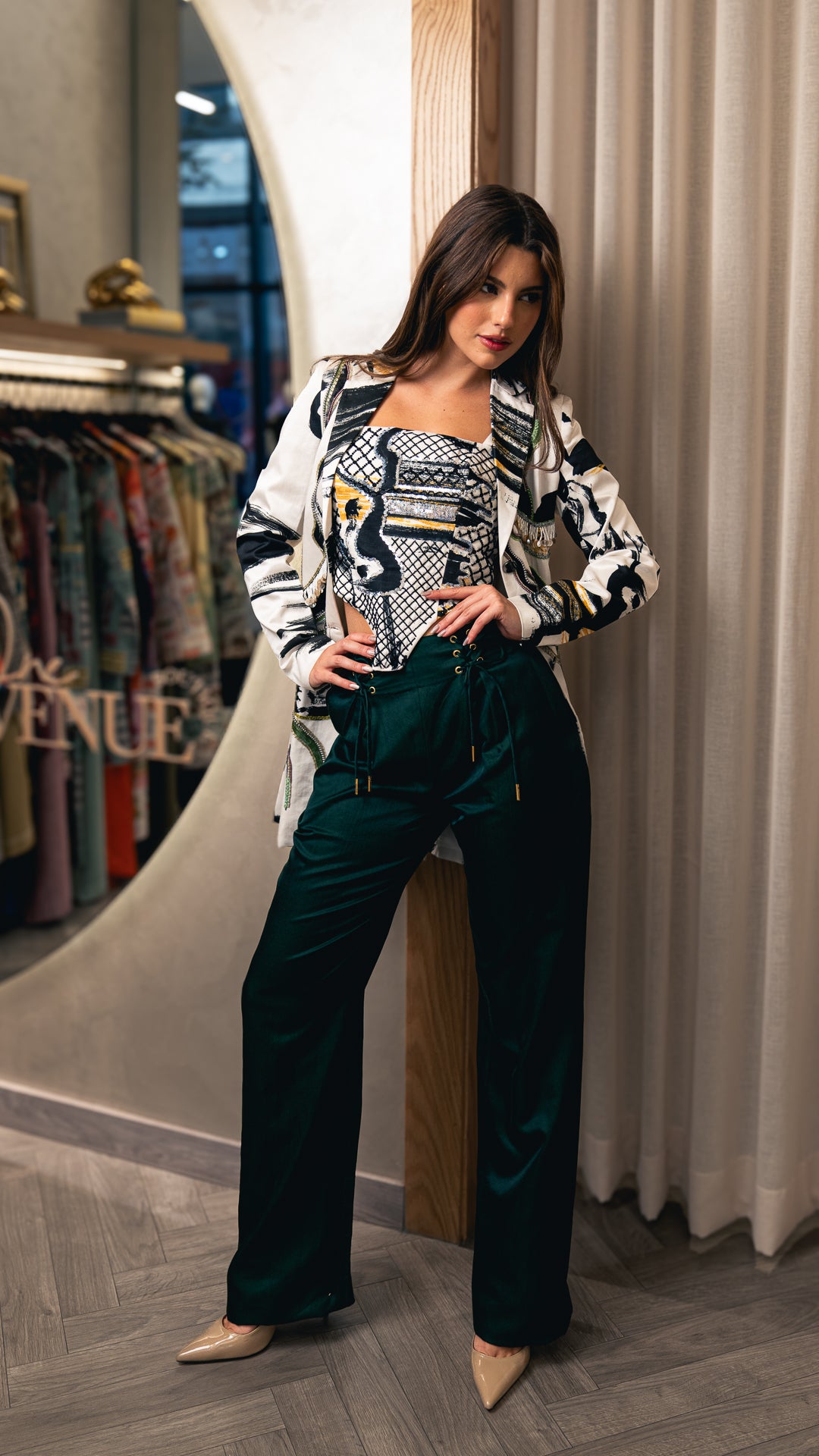 Green Touch EMB Blazer