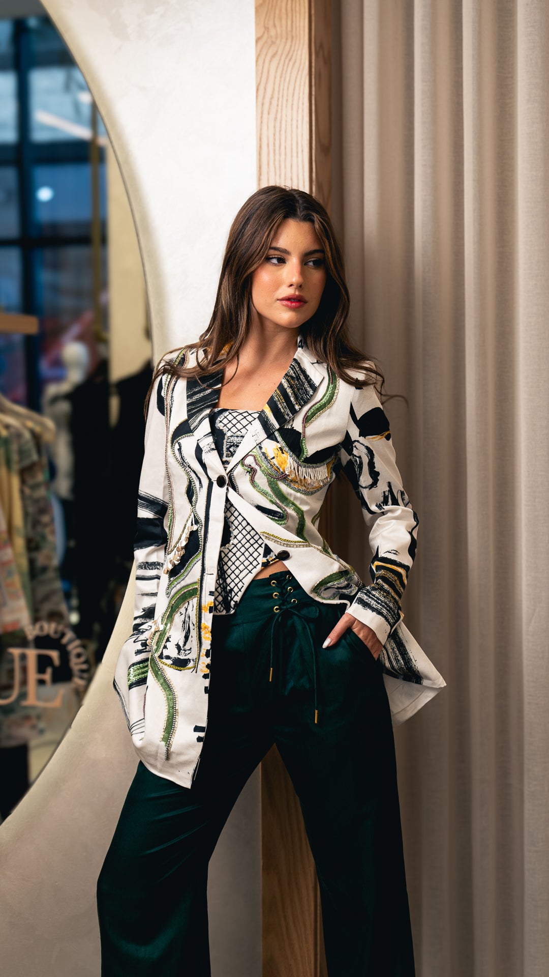 Green Touch EMB Blazer