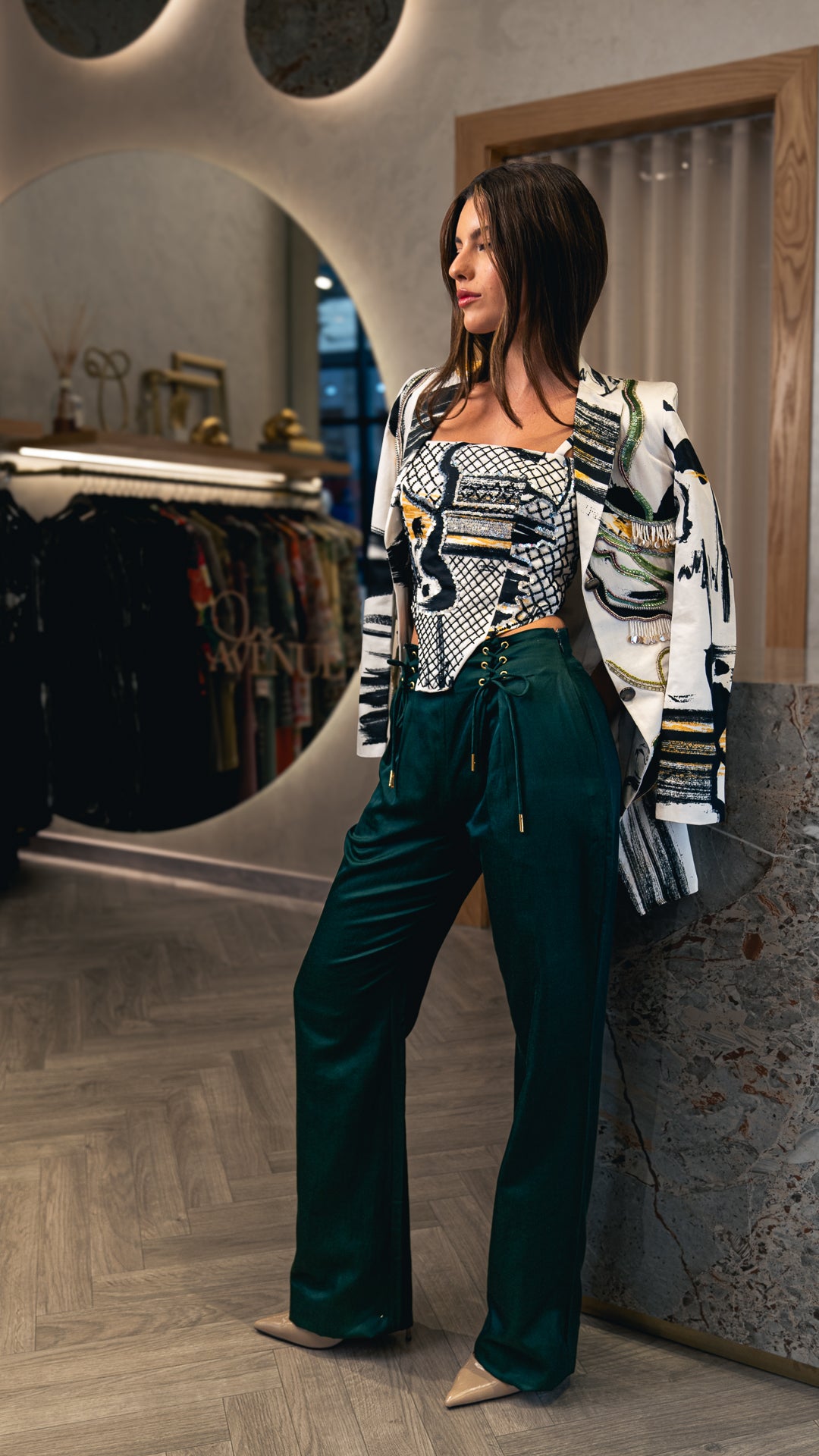 Green Touch EMB Blazer