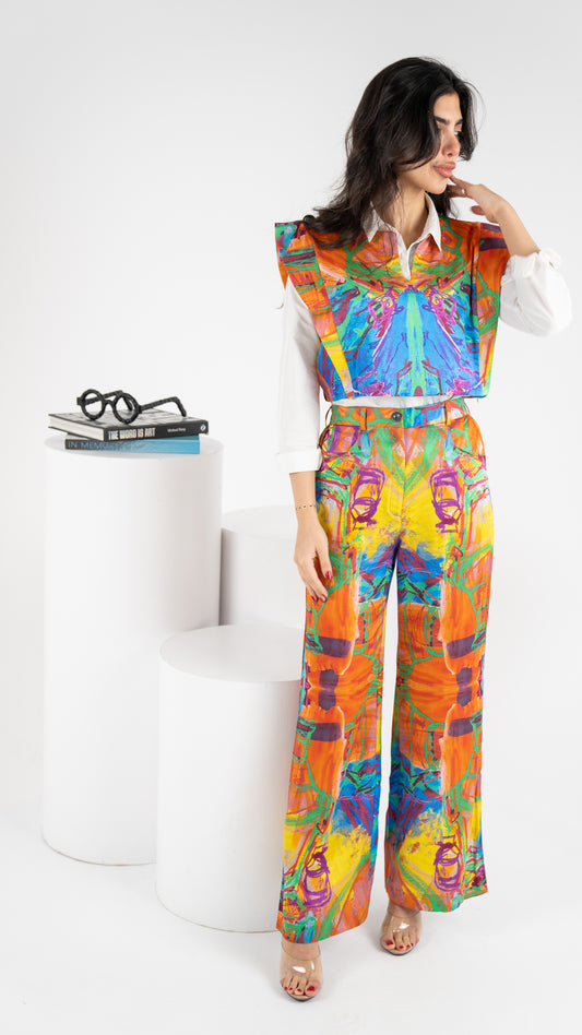 Mural Flared Trouser (SET) بنطرون