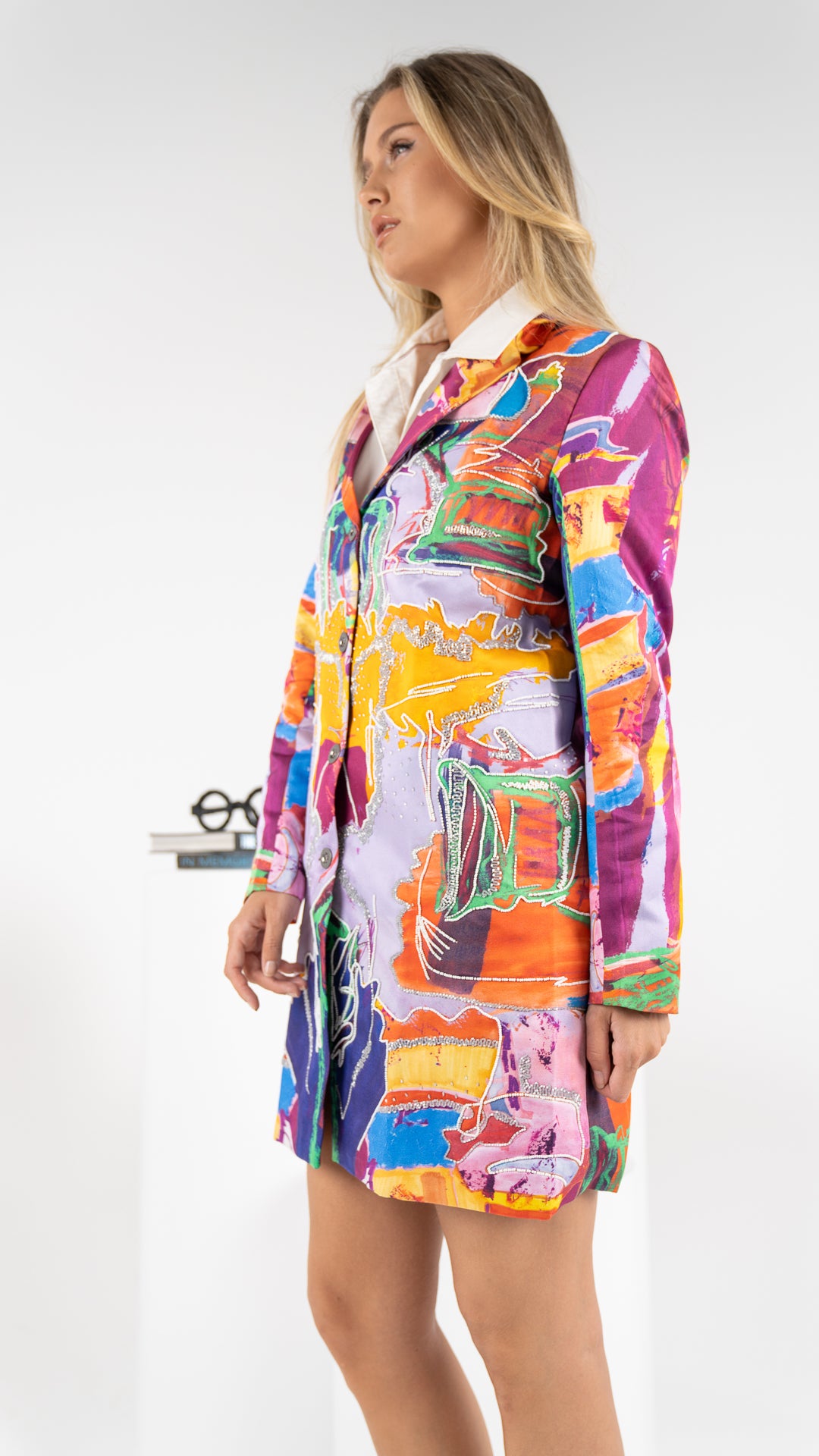 Aubergine Blazer Dress جاكيت