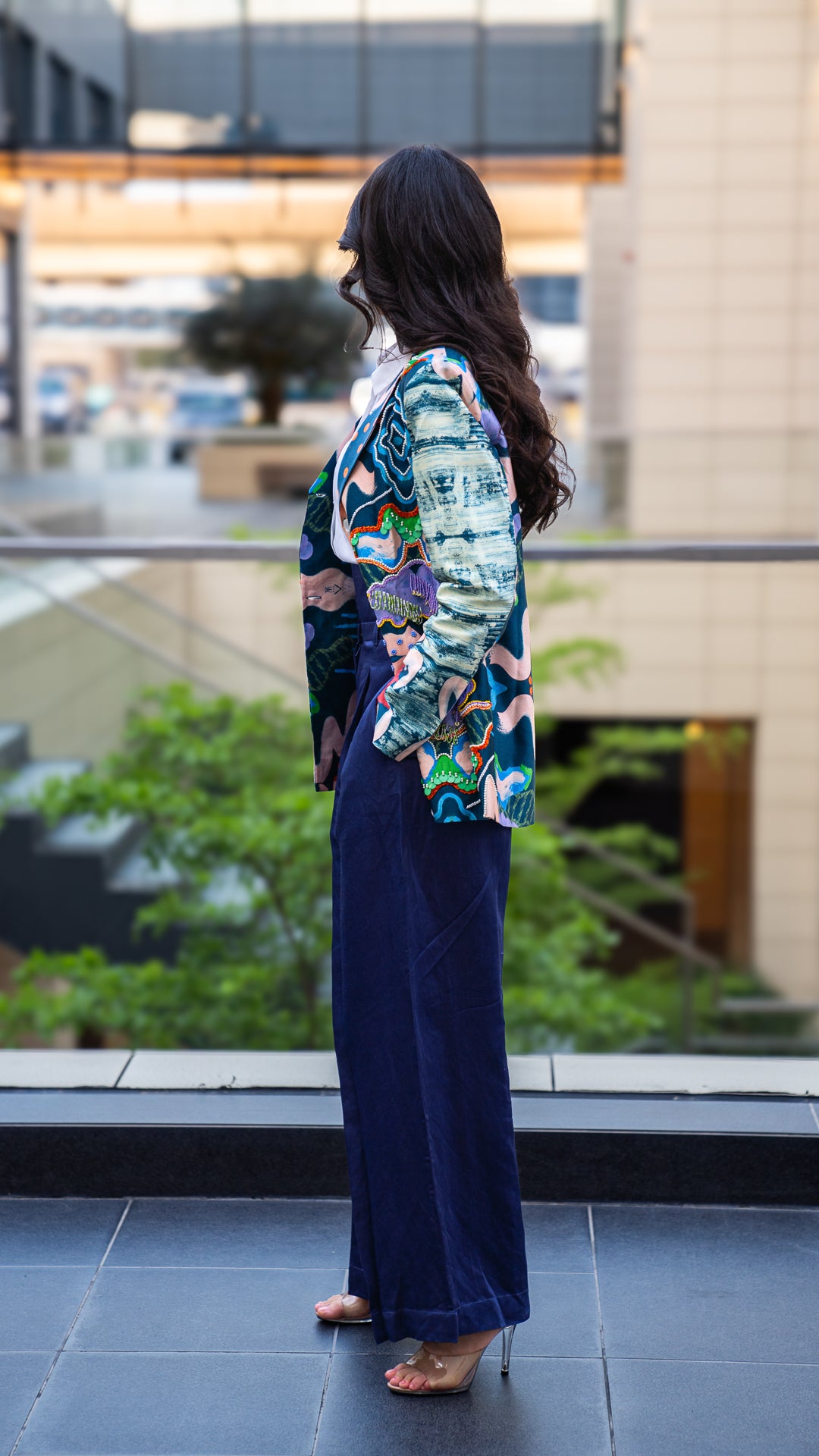 Coffee Overlap Trouser / Purple بنطرون