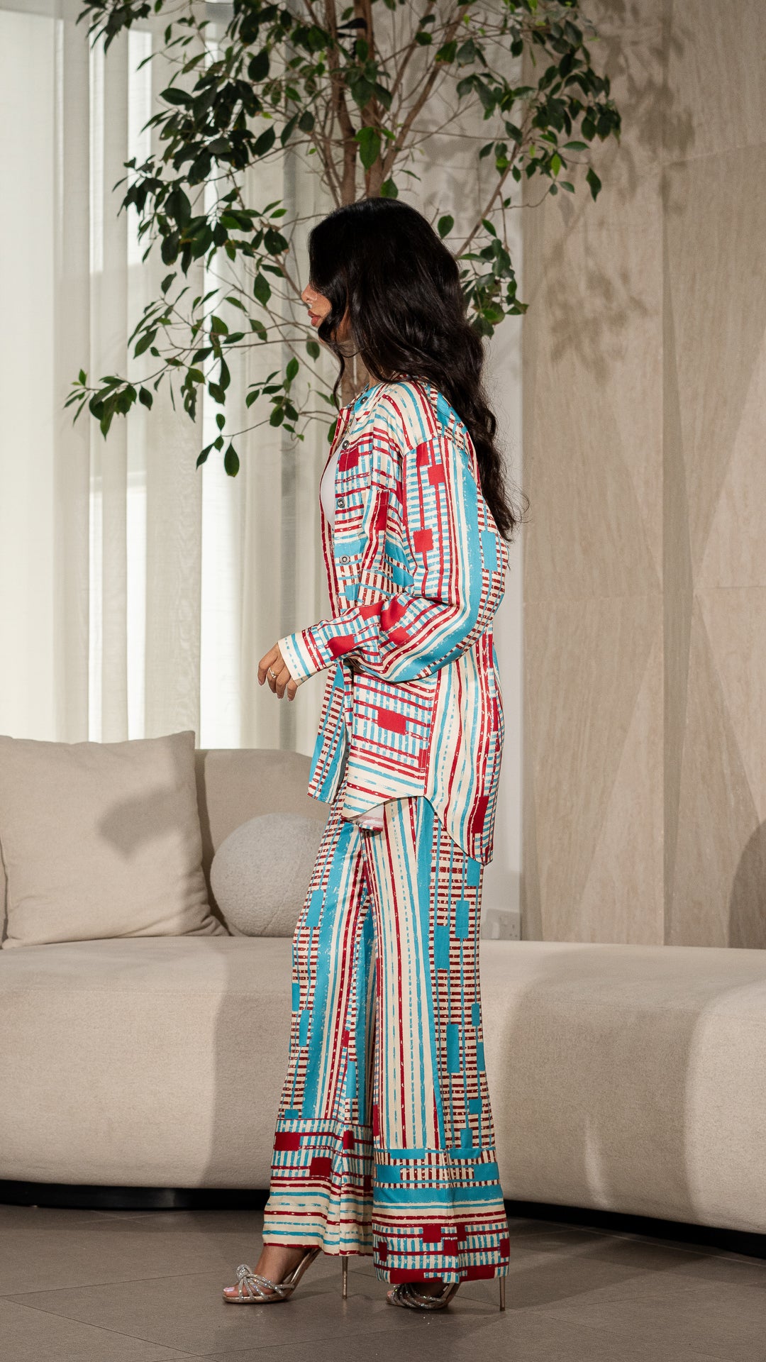 Road Lines Flare Pant (set )