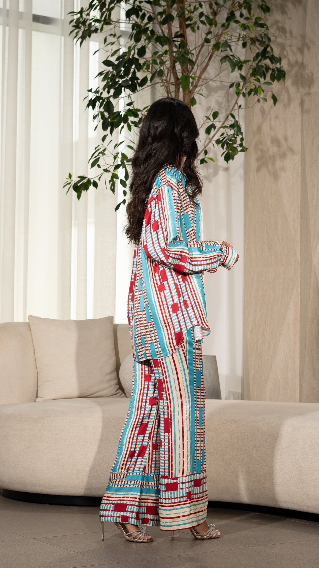 Road Lines Flare Pant (set )