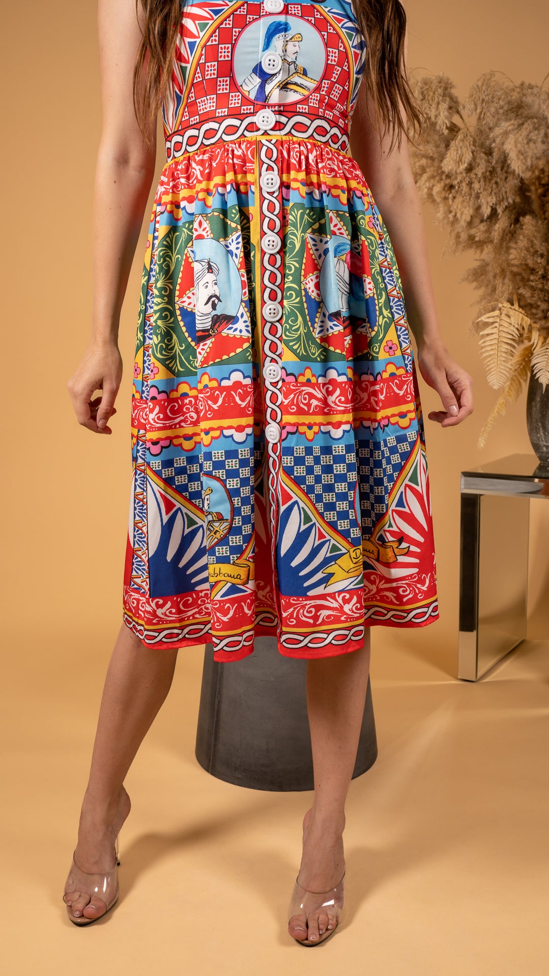 The knight tepestry midi dress