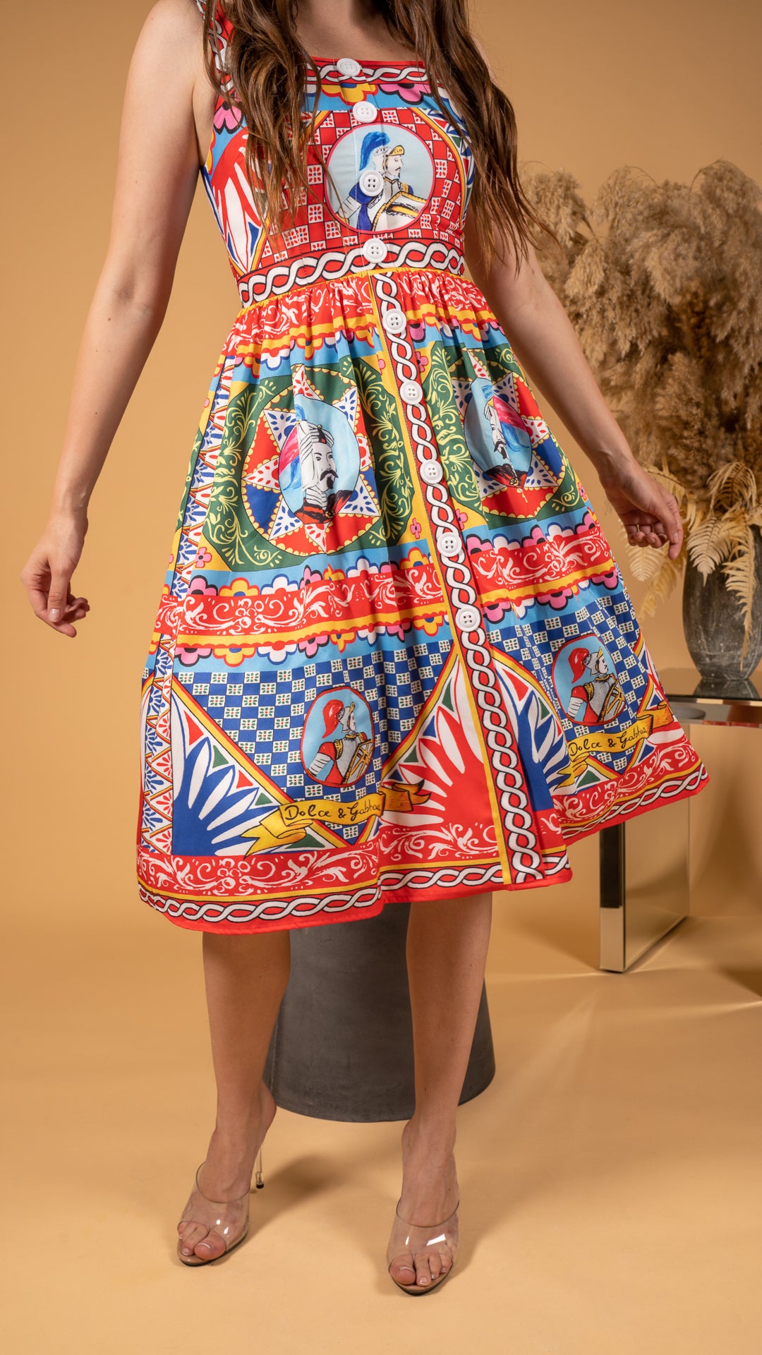 The knight tepestry midi dress