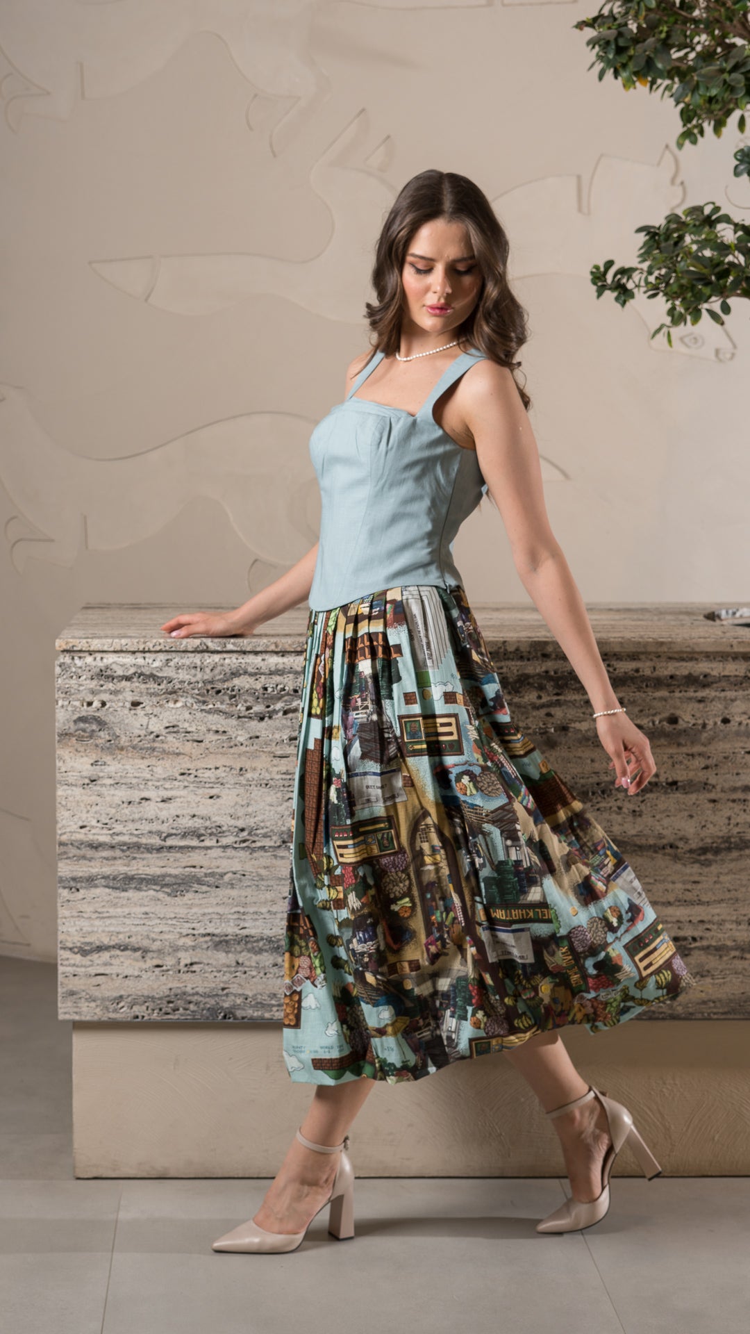 Village Buble Skirt