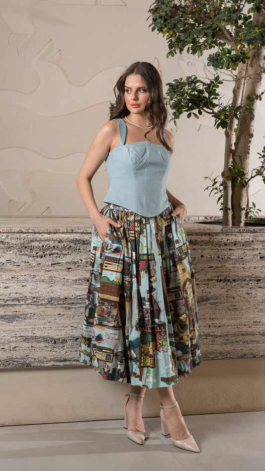 Village Buble Skirt