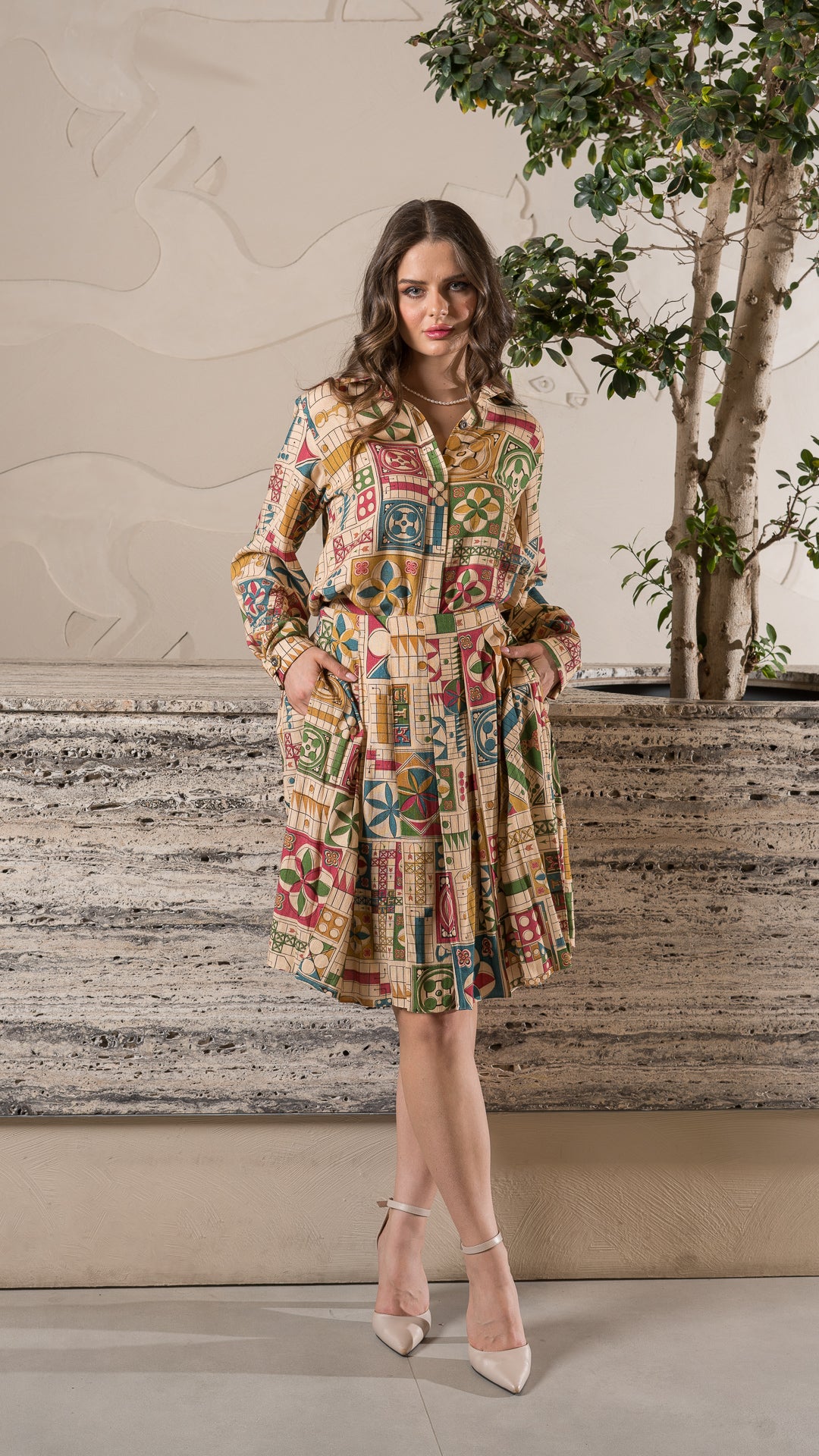 Brandy Pleated Skirt