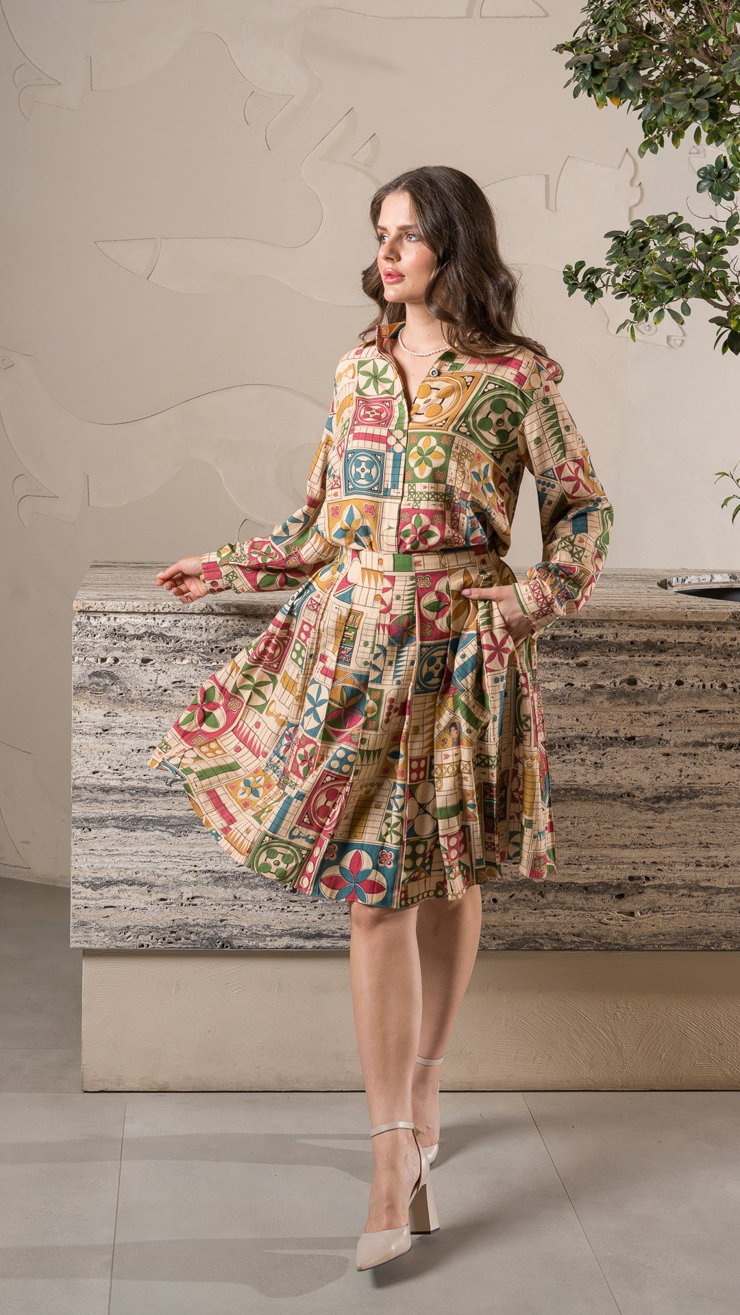 Brandy Pleated Skirt