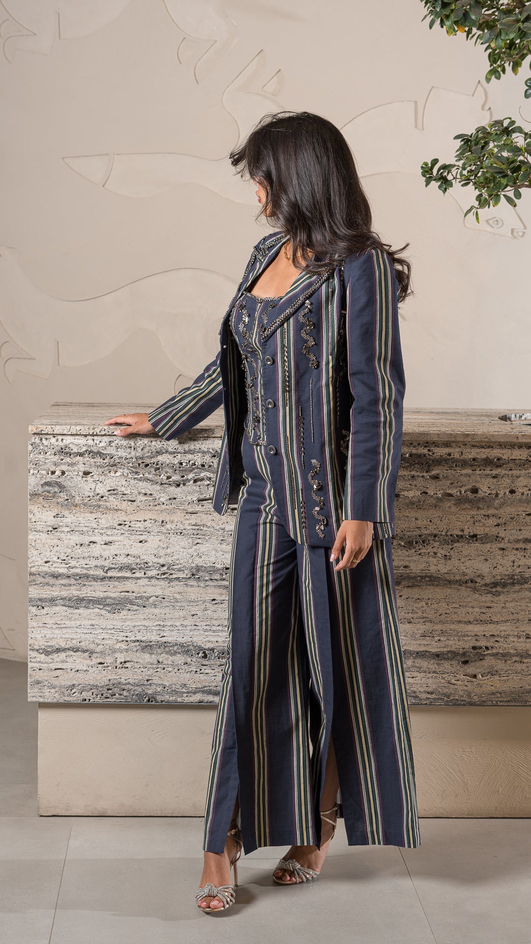 Navy Road EMB Blazer