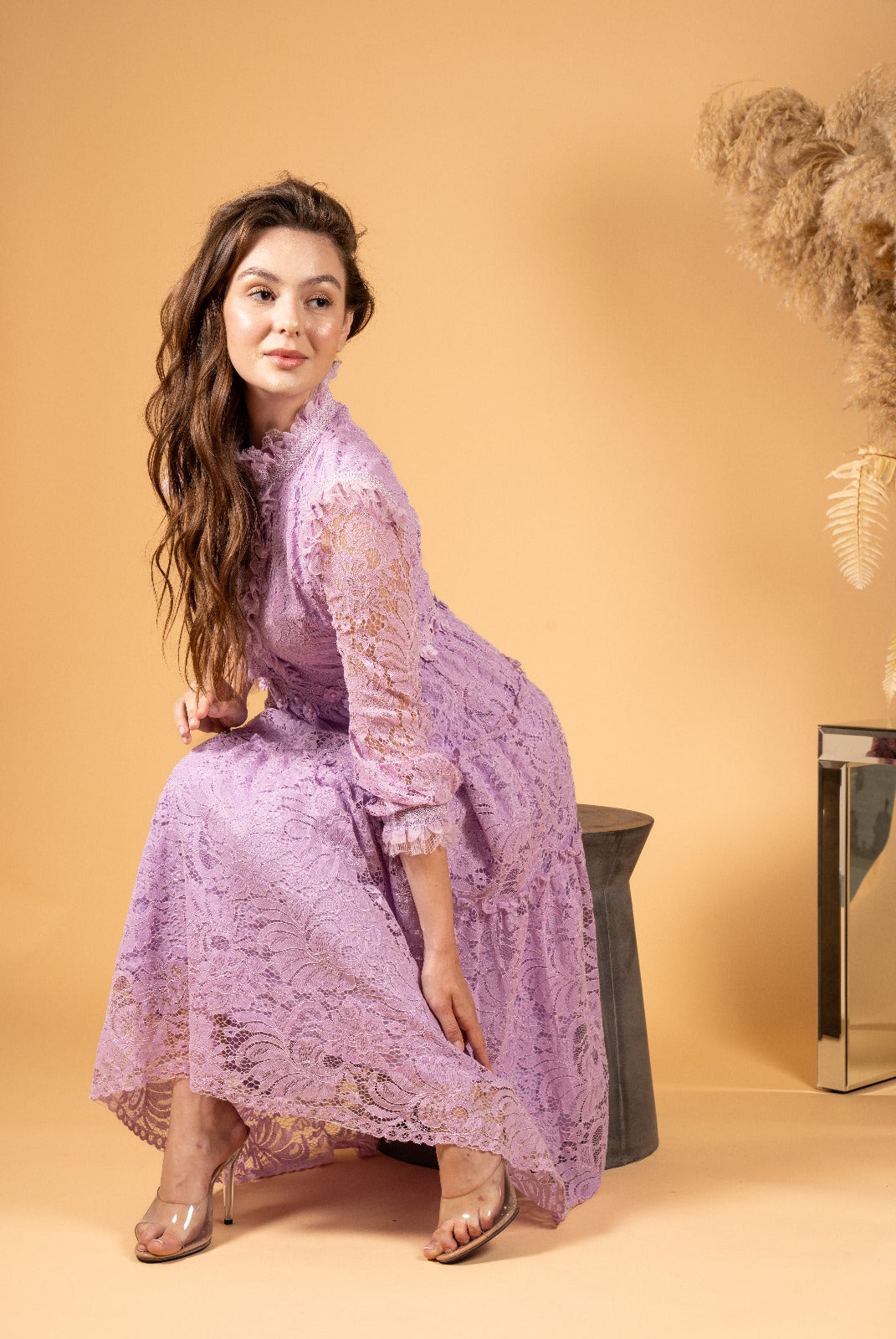 Lilac Lavender Dress نفانيف