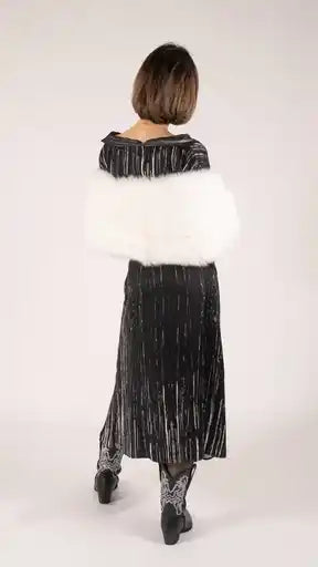 Silver Line Tie up Dress