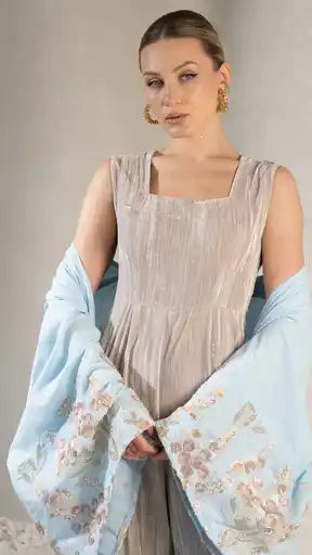 Embroidered Rosa Glauca